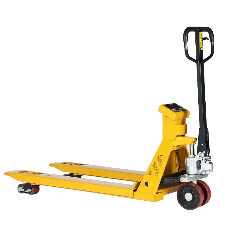 2500 kg 3 ton Transport Pallet Truck Hydraulic Pump Pallet Lifter Hand Pallet Jack With Weigh Scale