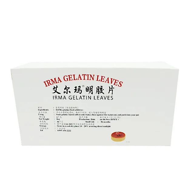 
Chinese spot China manufacturer high-quality ODM&OEM 5g/leaf/sheet gelatin sheets 