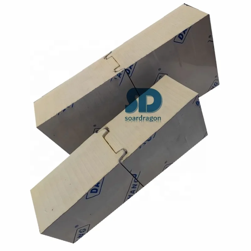 Soardragon 100mm Insulated Metal PIR Wall Pu Roof Panel Poliuretan Polyurethane Sandwich Panel Cold Room Panels