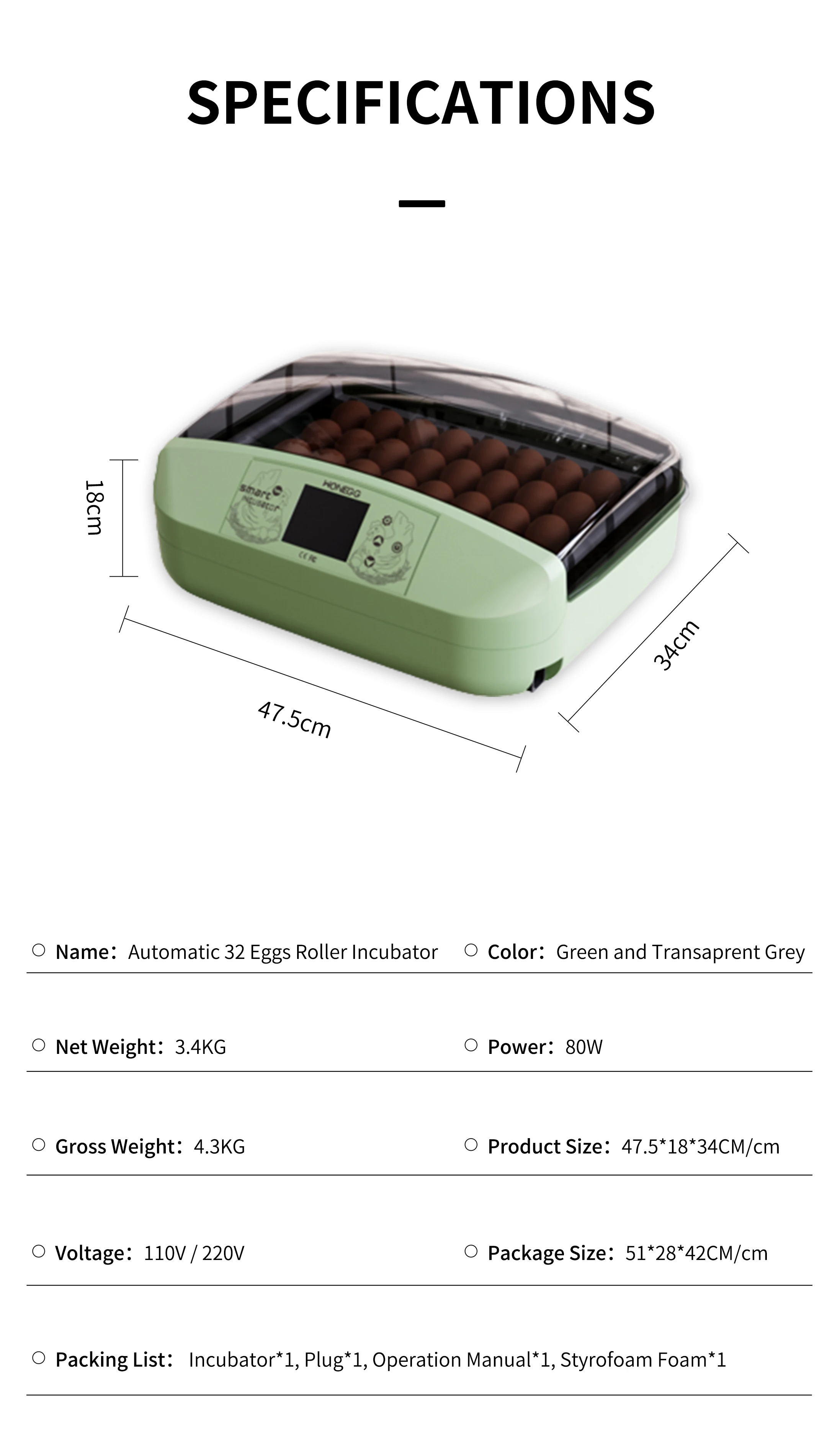 HHD automatic solar 32 eggs incubator heating brooder in zimbabwe price