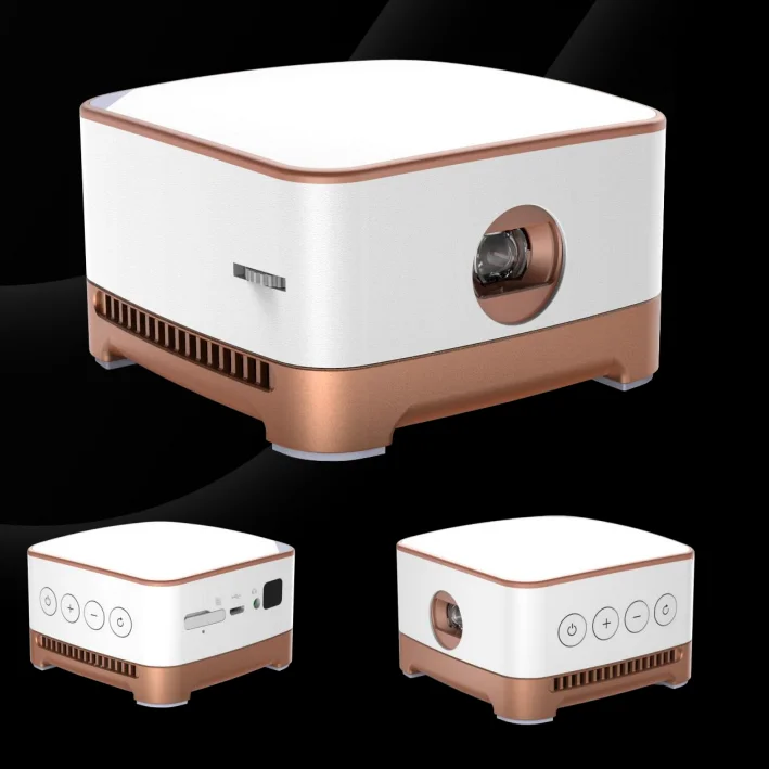 Hanlinhui dlp 1080p 4k portable galaxy mini led projector pocket projectors holographic video android projector