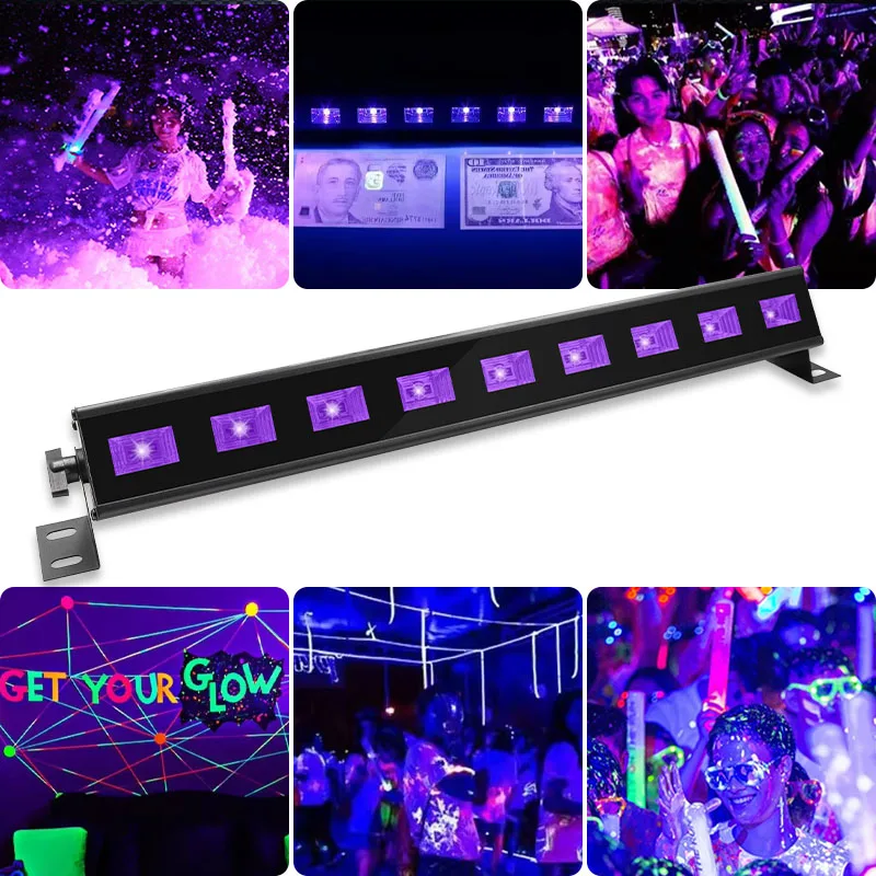 OEM ODM 27W LED UV Flash Light IP54 Black & Neon Paint Party Lamp for Club & Bar Linear Disco Lights Wall Wash UV Black Light
