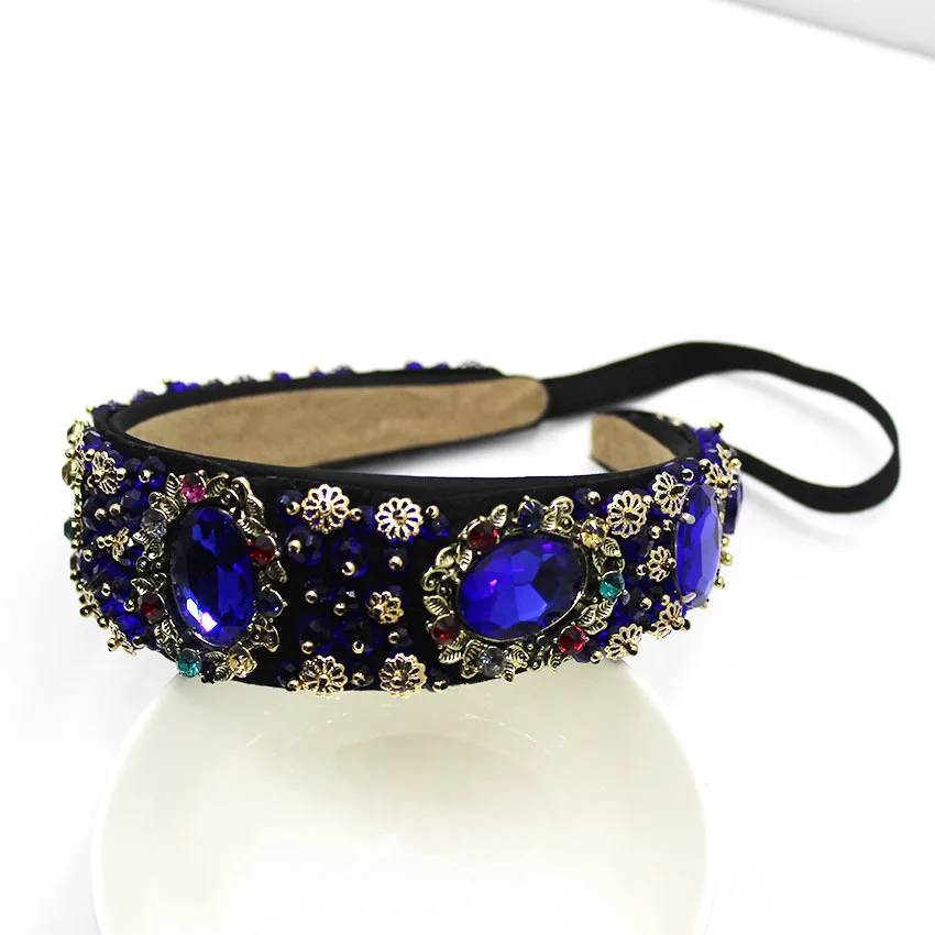Gold leaf style women accessories hair for wedding elastic head band