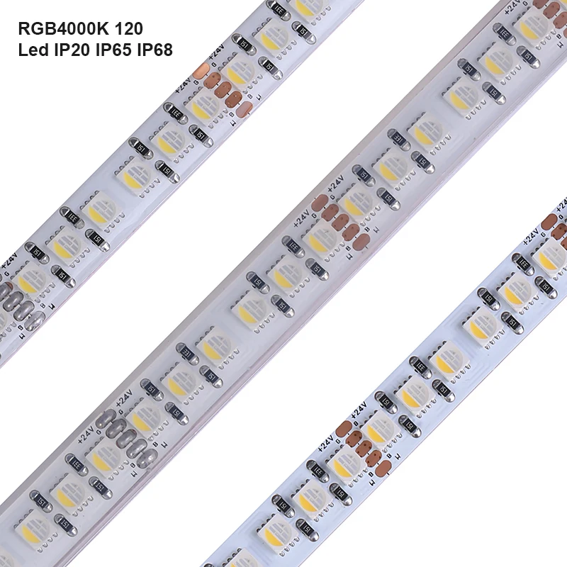 High Quality Cri 90 95 24V 5050RGBWW RGBW 120 leds/m Led Streifen DMX 5050 RGBW RGBWW 3000K led strip lights stripe tape