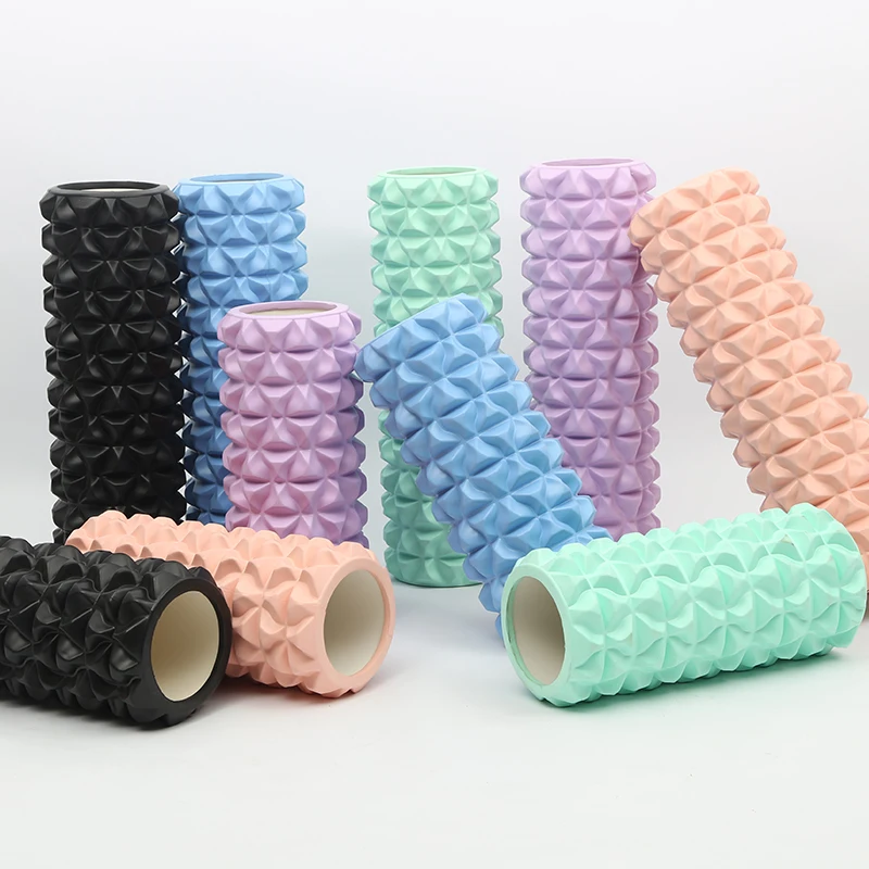 FDFIT Wholesale Soft 33cm 45cm Length High Density Foot Massage Roller Yoga Form Roller Factory Pink Foam Rollers for Massage
