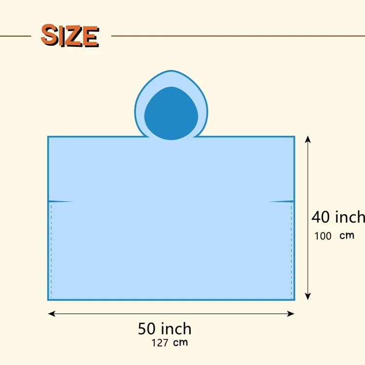 0.035mm thickness rain poncho easy take premium quality waterproof emergency using