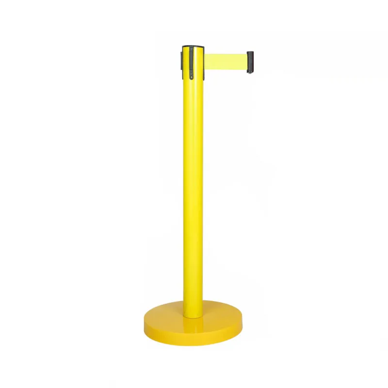  Black Guidance PVC Stanchion Retractable Fence Line Crowd Control Traffic Barrier
