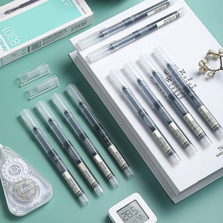 Red Black Gel Pen Coloring Multifunction Pens Office Supplies Signature Pen