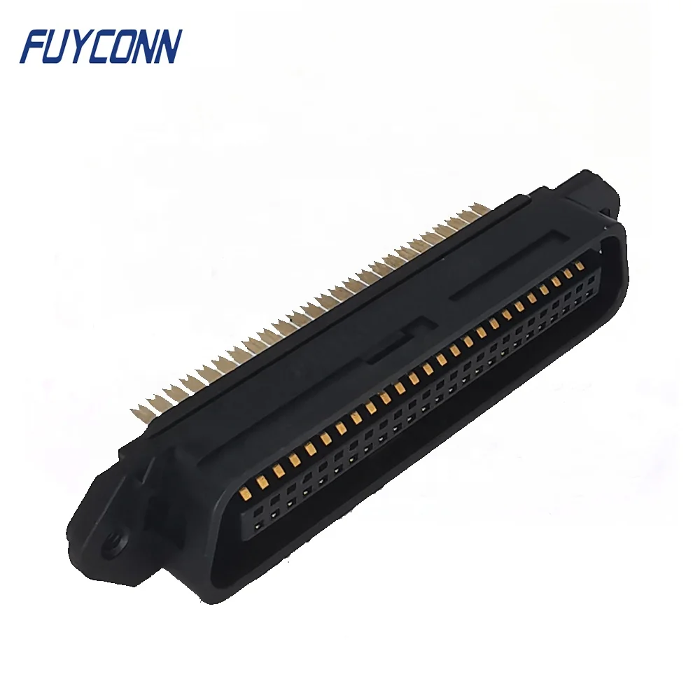 Разъем RJ21 с 50 контактами боковой выход кабеля 50P 25 пар штекер champ IDC 2 16 мм центральный разъем L-образной