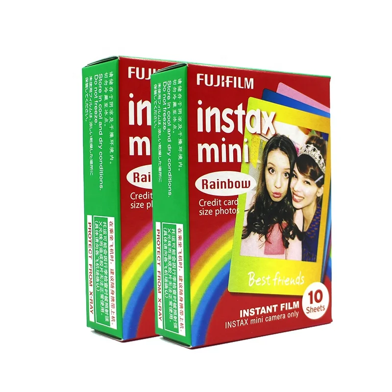 
Fujifilm Instax Mini Film Instant Rainbow Film for Mini 7s/Mini 8/Mini 9/Mini 11/Mini 25/Mini 50s/Mini 90 Camera and so on. 