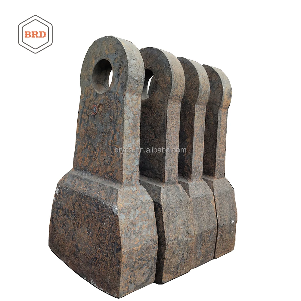 Alloy casting crusher parts crushing equipment hammer head wear-resistant