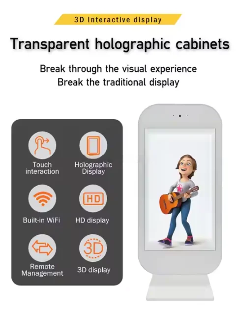 21.5 Inch Transparent Lcd Display Cabinet Advertising Display Lcd Touch Screen For Showcase Advertising Box