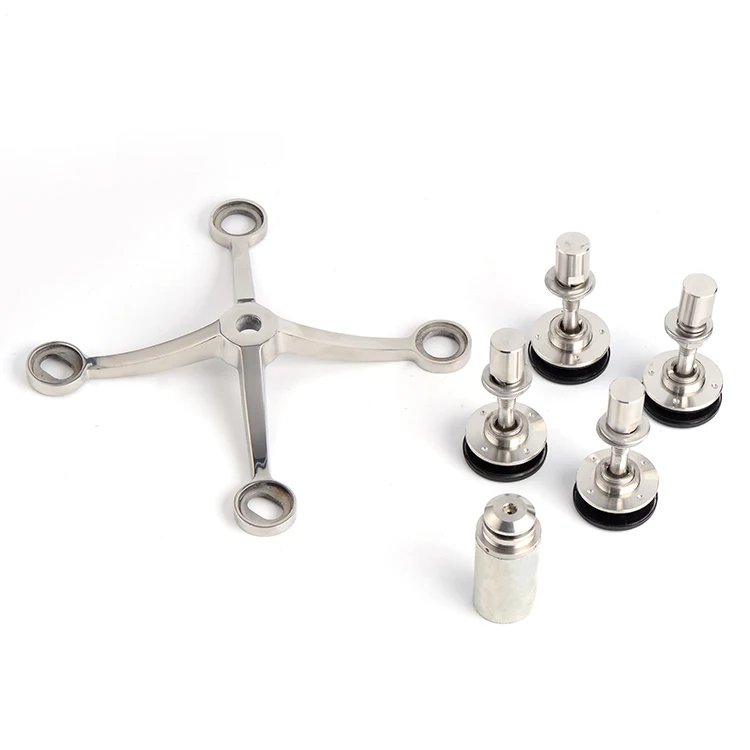 Glass Balustrade Canopy Spider Routel Clamp Glass to Glass Connector