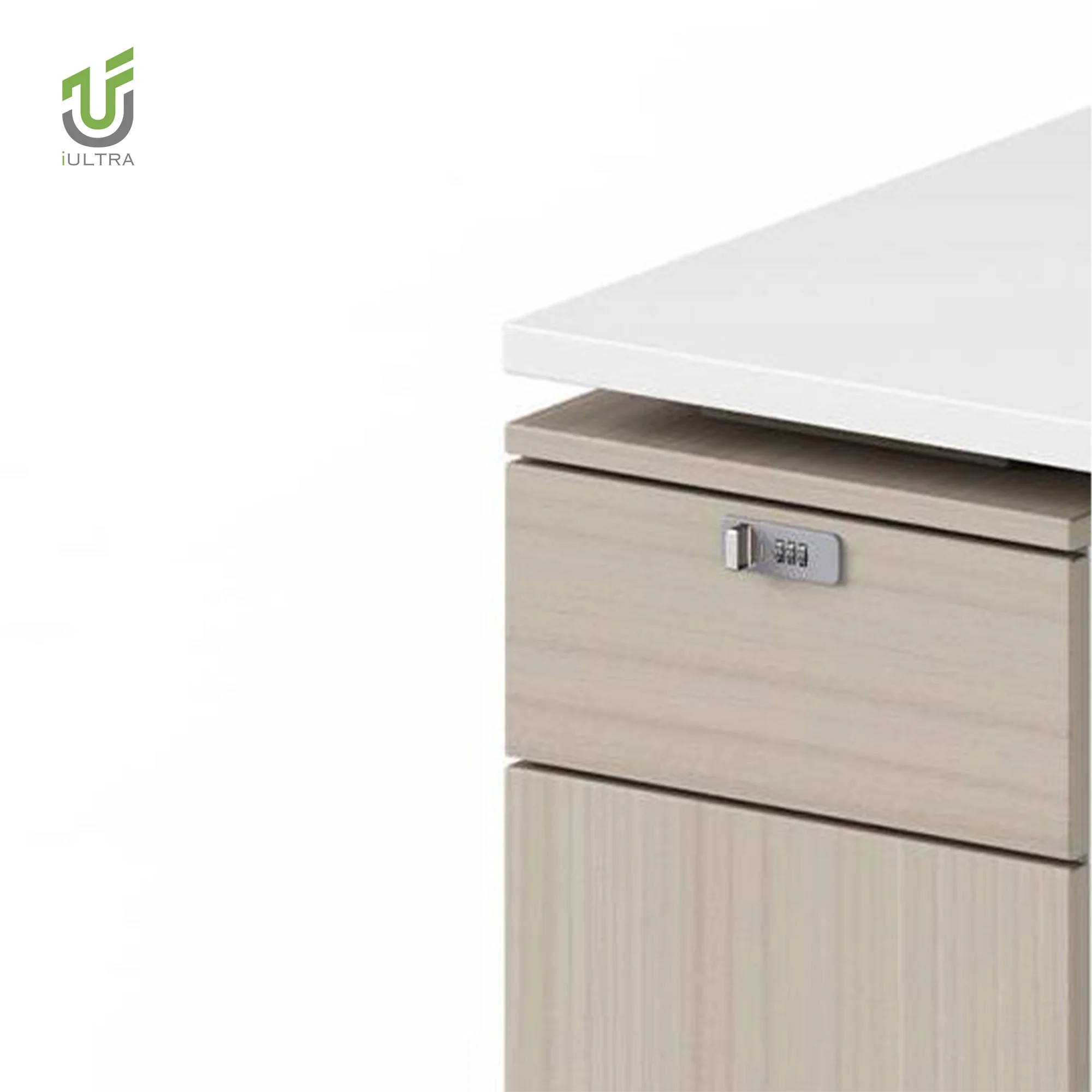 IULTRA 63B1210A Коммерческая офисная мебель лучший l-образный стоячий стол белый с клеткой