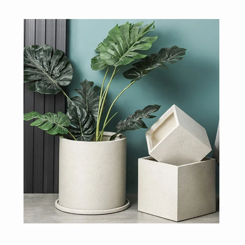 Extra Large Home Garden Flower Vase Pots for Home Decoration Modern Round Floor Flower Pots without Saucer