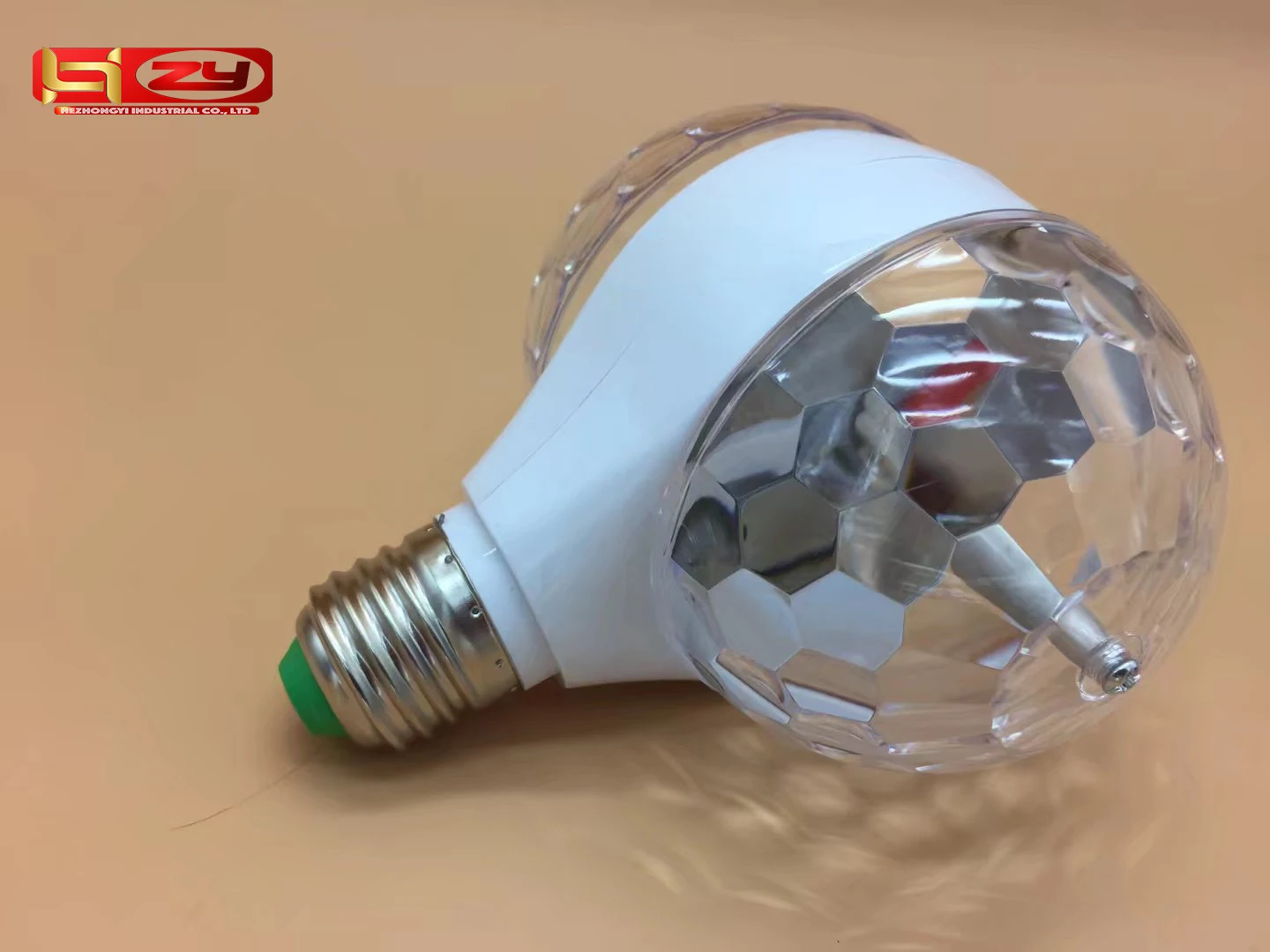  Светодиодная сценическая лампа E27 вращающаяся RGB с двумя головками маленький волшебный шар активация звуком для диджея диско караоке лазерная музыкальная 3