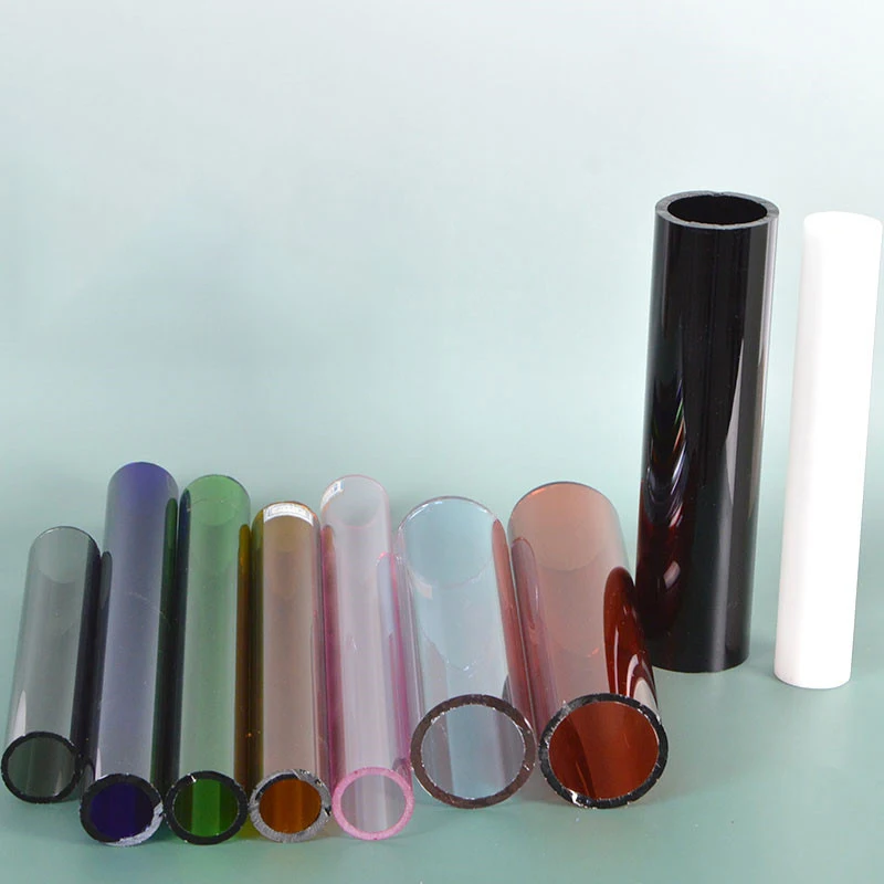 Customized Size Laboratory Coloured Borosilicate Glass Tube Heat Resistant Coloured Glass Tube