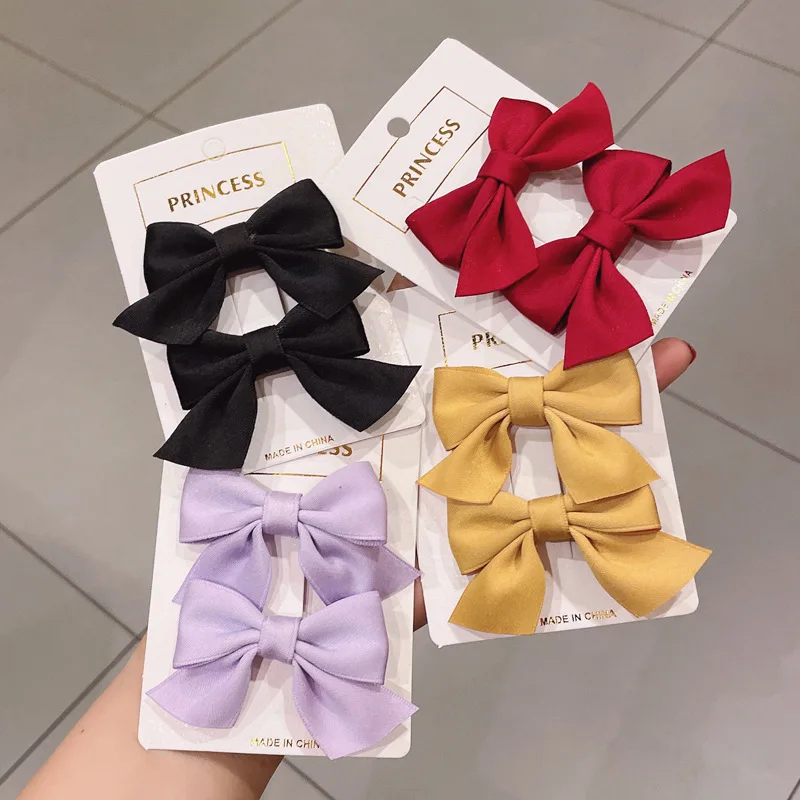 Korean Barrettes Glitter Princess Women Girls Baby Hair Pins Sequin Bow Hair Clips Kids Hair Accessories sets