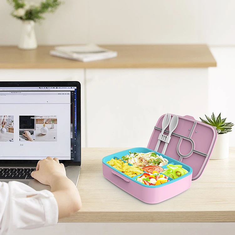 look back wholesale factory price microwave over safe plastic leak-proof tiffin bento lunch box for kids