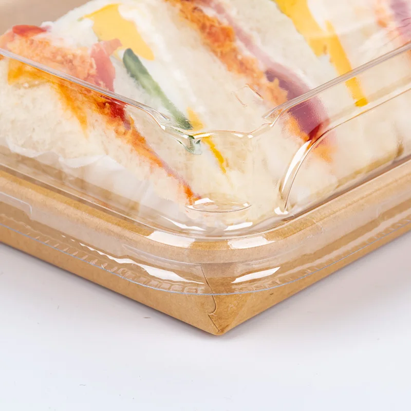 Disposable kraft paper boat tray with PLA/PE coating fast food paper tray