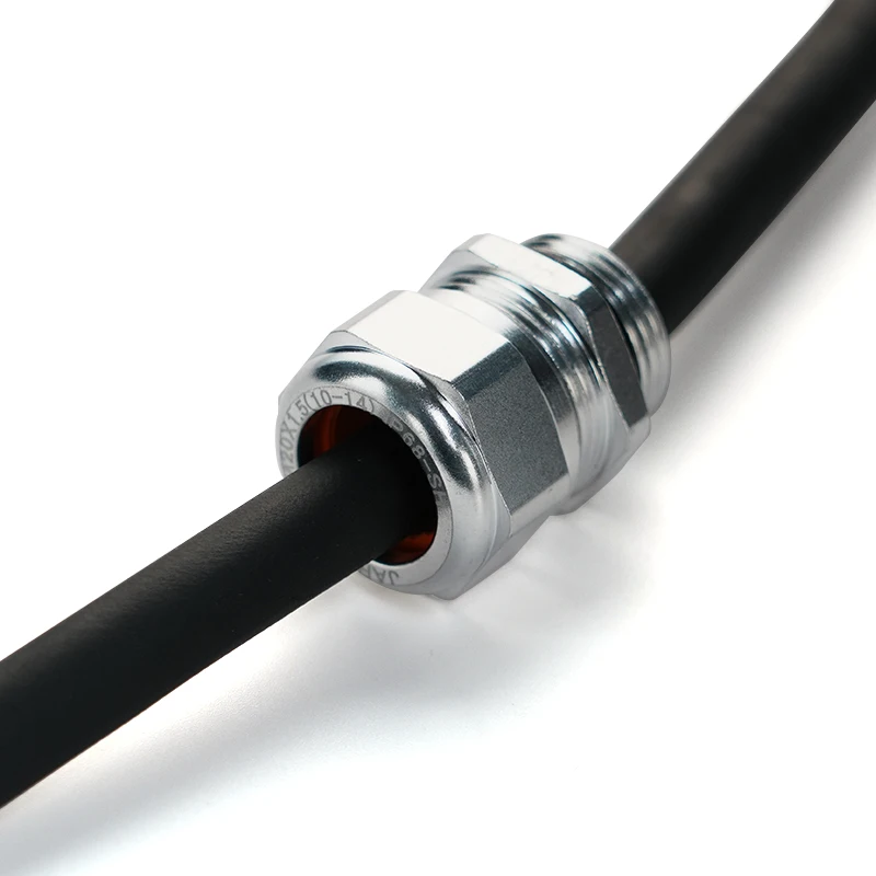 JAR High-Temp Metal IP68 Connector Brass M20*1.5 Cable Gland Waterproof Cable Entry with RoHS Certification PG & MG Type