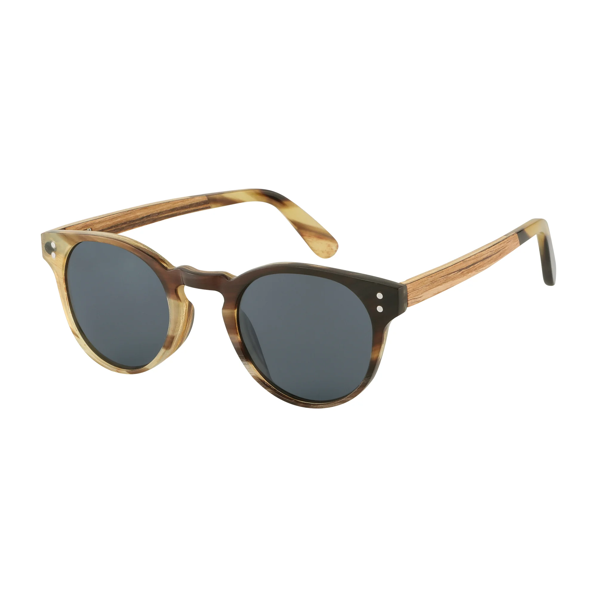 New yak horn sunglasses with custom logo polarized lens wooden sunglasses