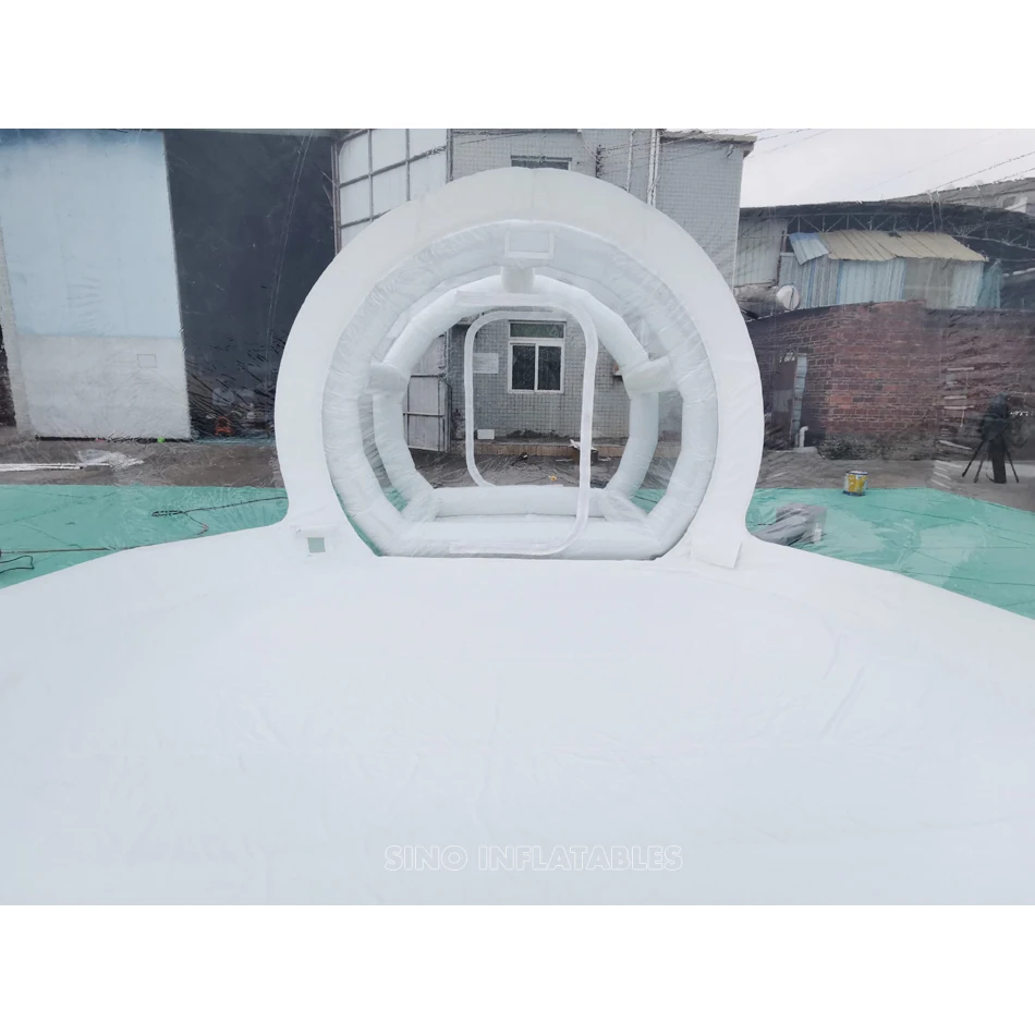 5m clear top bubble inflatable balloon dome with airtight frame for family parties or glamping from inflatable tent factory