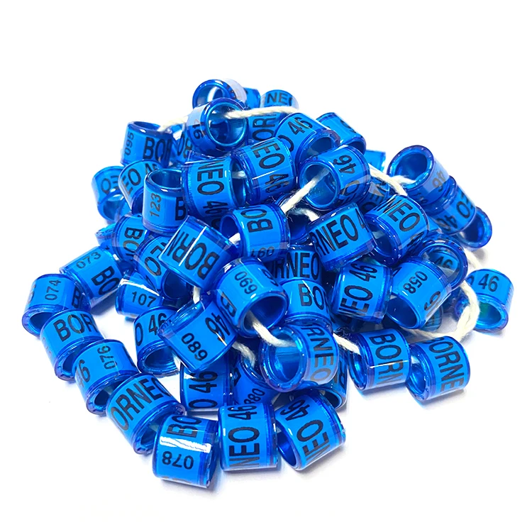 2022 FCI Supplier Customized Metal Bands Canary Pigeon Foot Ring Aluminium Plastic Bird Rings