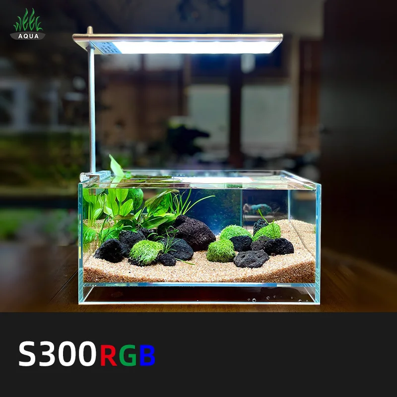Week aqua S300 18w 24w 28w светодиодные аквариумные светильники rgb полный спектр восхода и захода солнца умный свет для