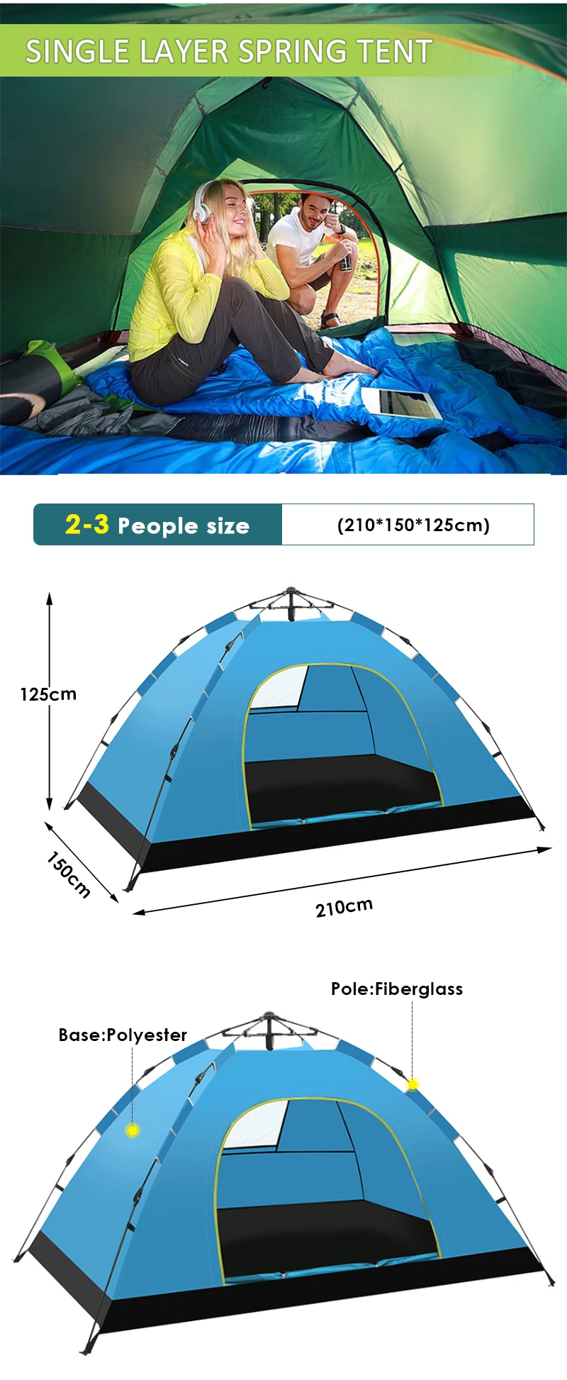 TTSPORTS Factory Customized Tent And Friends Living Resort Tent Traveling Camping Big Family Outdoor Tent