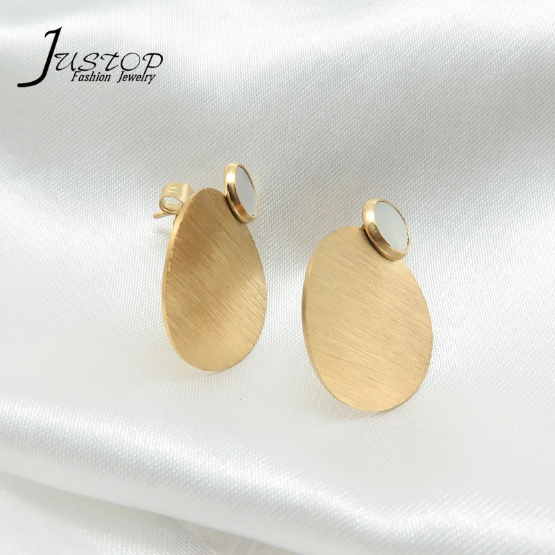 Jewellery Factory Fashion Ohrringe Round Stud Earrings With Stainless Steel Materials