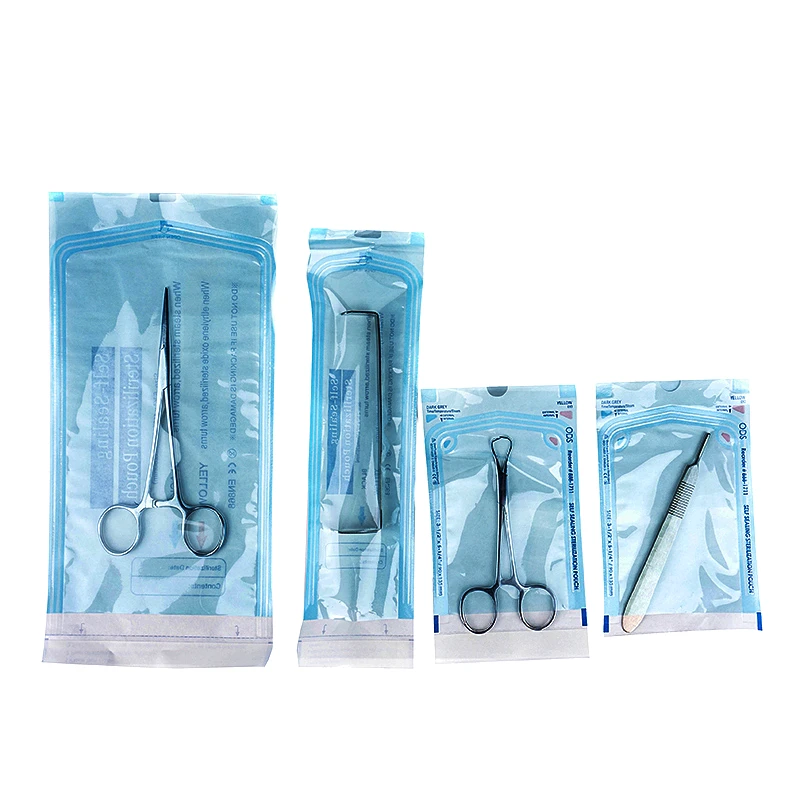 Nail Sterilization Pouch Self Sealing Sterilising Pouches for Surgical Disinfection Packaging