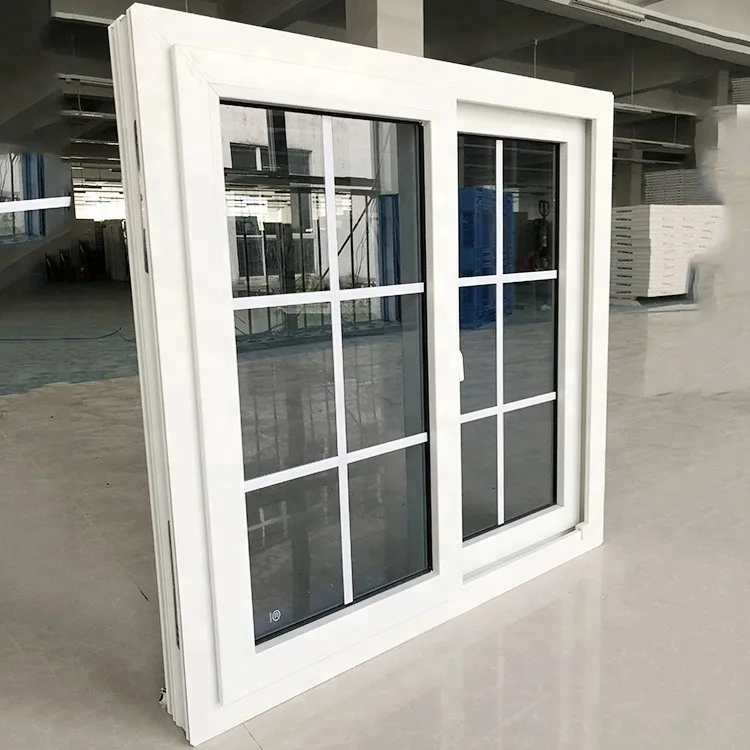 Factory Customized Single Double Tempered Glazed Windows UPVC Sliding Windows For Bedroom