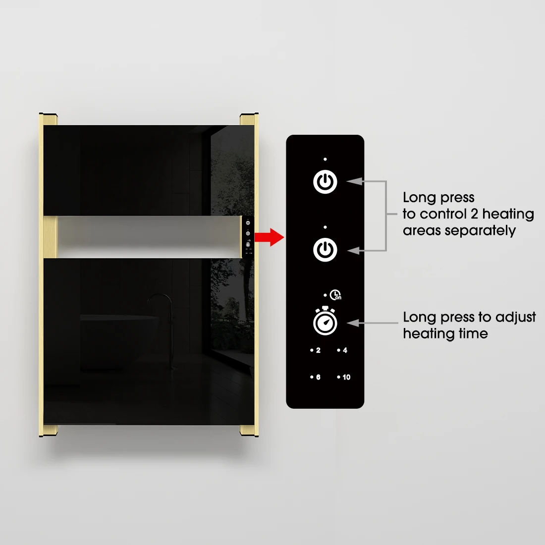 New design electric hot wall mounted towel warmer dryer rack rail