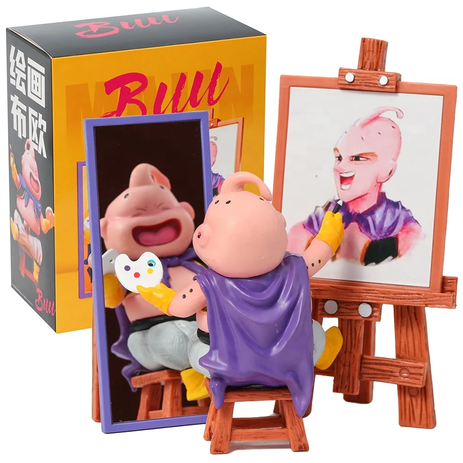 14cm Dragon Ba11 Painting Majin Buu Anime Figure Toy PVC goku action figure Model Doll Collection GIft