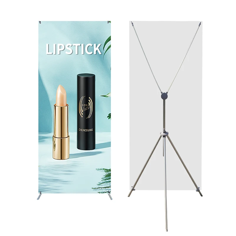 Регулируемая алюминиевая односторонняя огромная подставка X-формы для баннеров