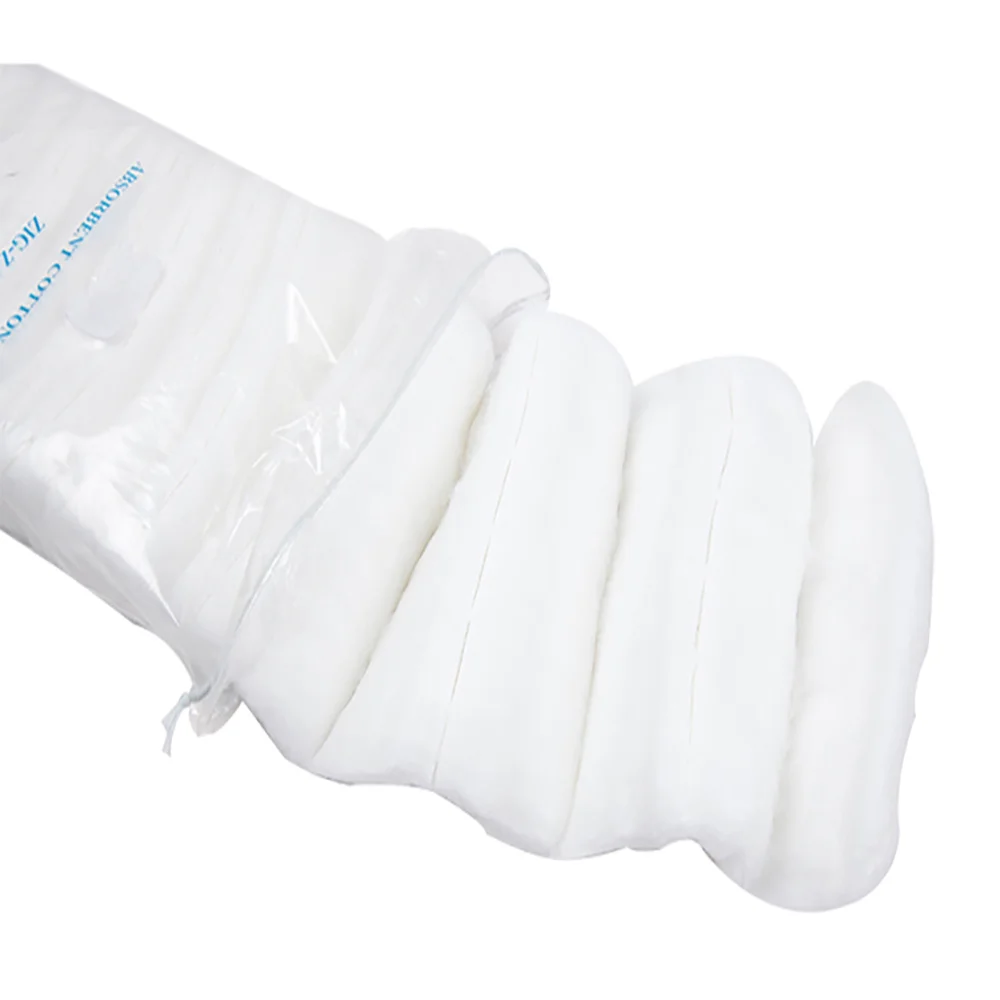 100% Cotton wool hydrophilic zig zag50g, 100g, 250g, 500g