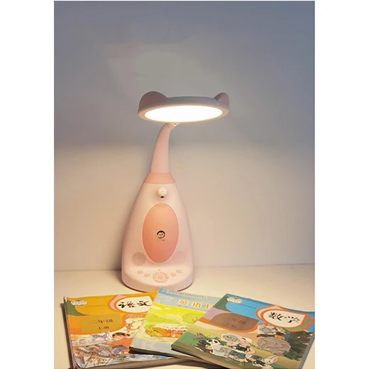Carton cute design K02 smart picture book reading led table lamp kids study beside lamp with story playing song playing