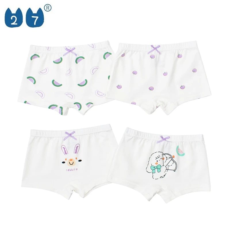 Children Little Girl Underwear A-Class Cotton Cute Cartoon Kids Printed Kids Antibacterial Soft Panties