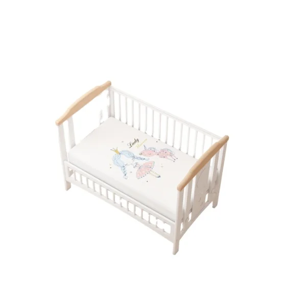 Hot Selling Fashion Printing Bed Sheets Fabric 100% Cotton Cribwaterproof Mattress Protector Cover