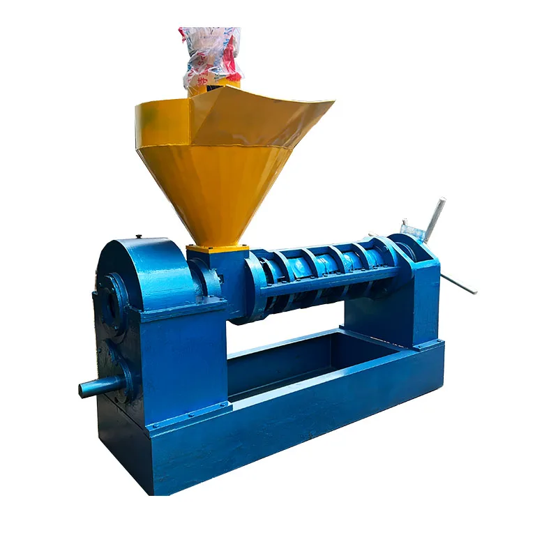 Quality Assurance Avocado 100kg/h diesel engine driven coconut sunflower Mini oil press machine