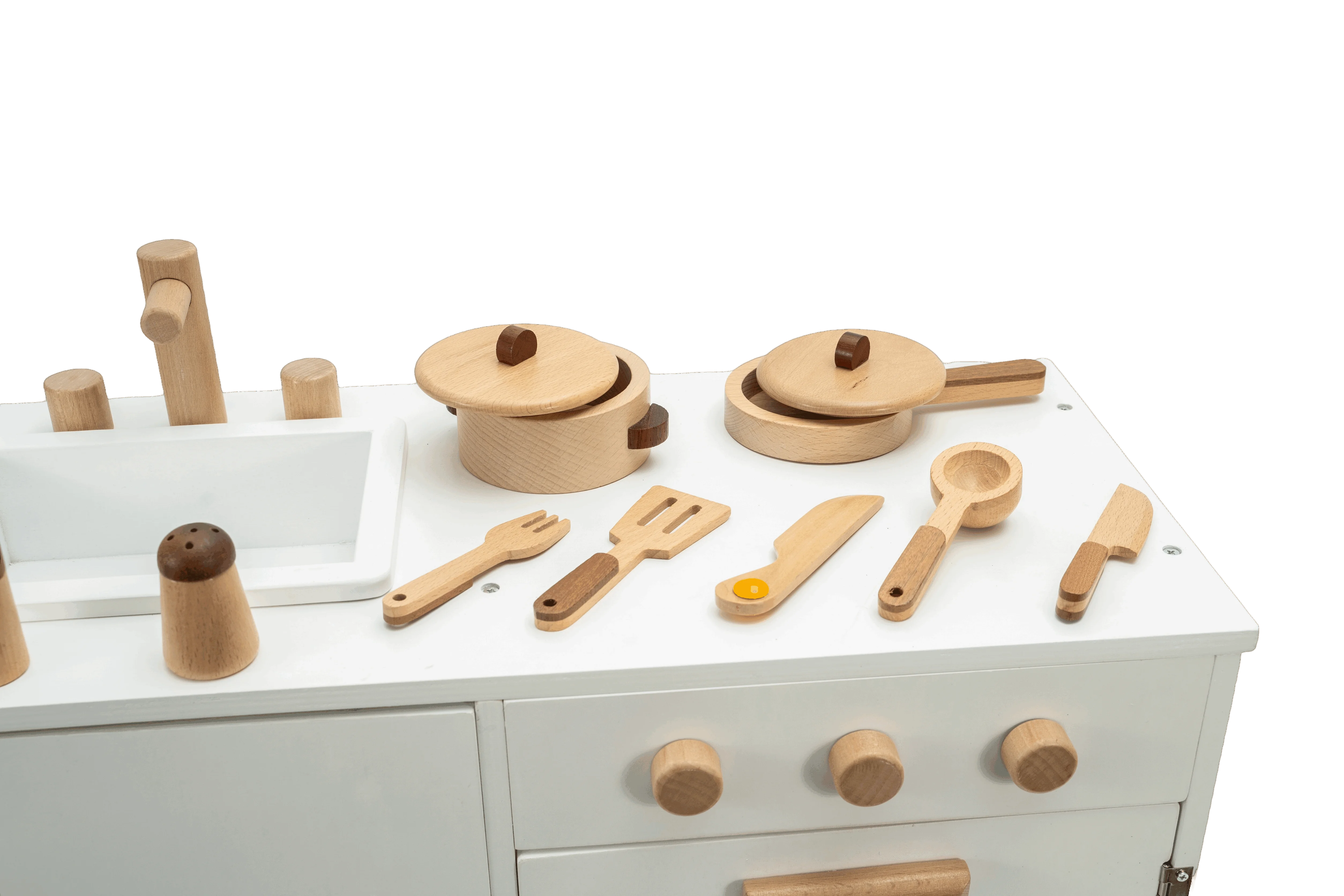 high quality Kids Educational Role Play  solid Wood Toy Children Pretend Role Wooden Play Set Kitchen Toy for Toddlers