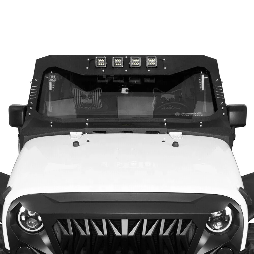 Защитный козырек для лобового стекла со светодиодной подсветкой Jeep Wrangler