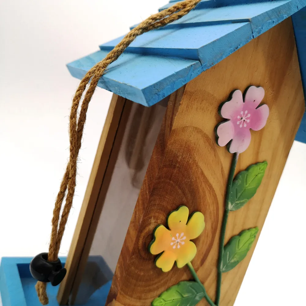 
kids DIY natural animal bird adventure fun kit Custom Cheap Wooden Bird Houses Bird Feeder With DIY Crafts Birdhouse 