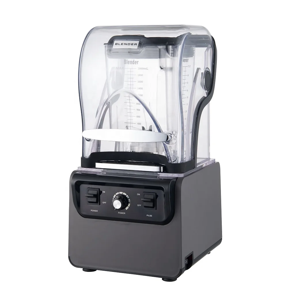 9 Speeds Professional Commercial Blender with Shield Quiet Sound Enclosure 2800W Industries Strong and Professional-grade Power