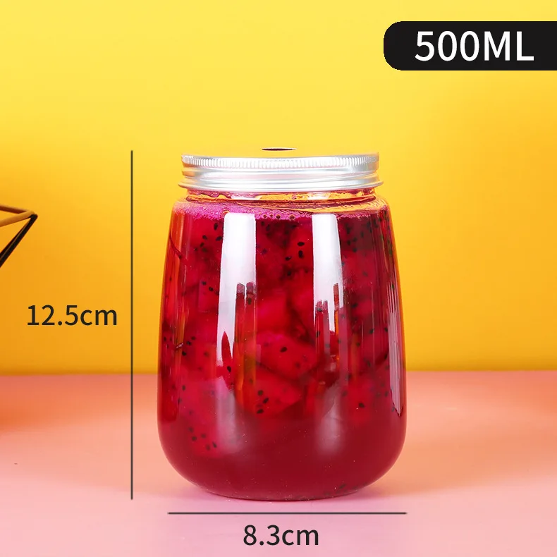 Factory Direct Custom PET Bottle 500ml Beverage Drinking Bottles For Water Juicy Tea