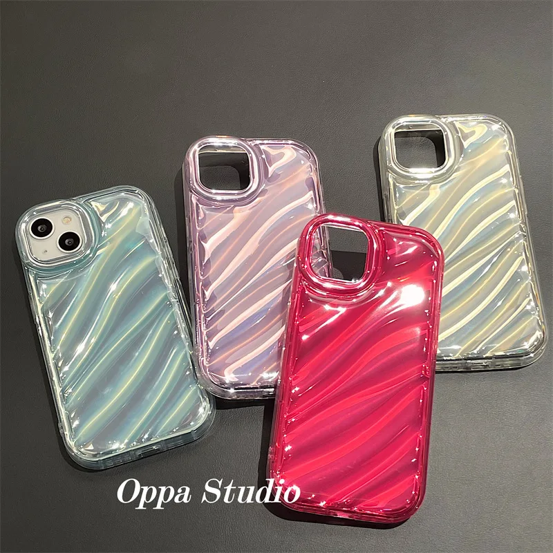 2023 New Premium 3D Water Wave Pattern Cover phone case for iphone Xr Xs 11 12 13 14 Pro Max Cell Cover