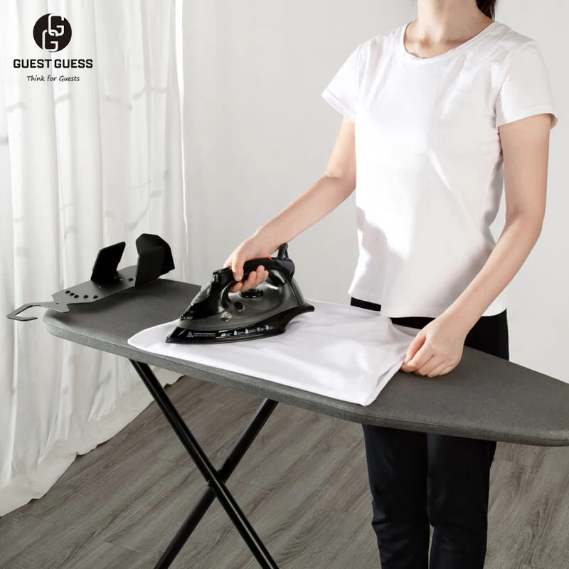 5 Star Hotel Luxury Designed Wardrobe Ironing Center Wall Mounted Folding Ironing Boards with Anti-theft Iron Organizer