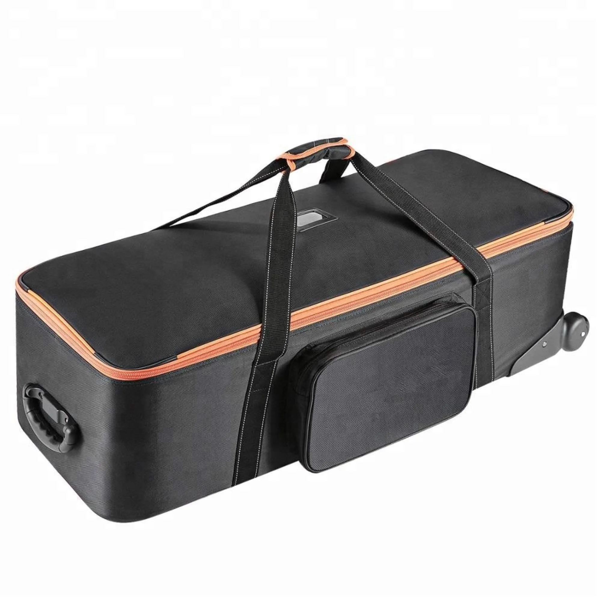 Professional Trolley Carry Bag With Strap Padded Compartment Wheel  For Studio Equipment