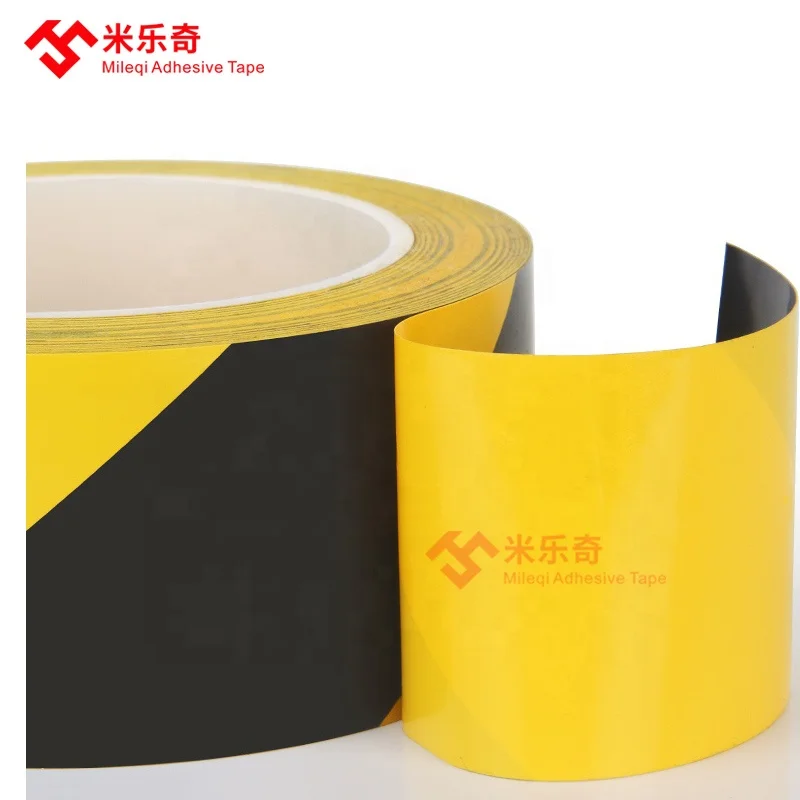 
7cm wear-resistant underground detectable yellow black red and white PVC barrier warn hazard safety caution warning tape 